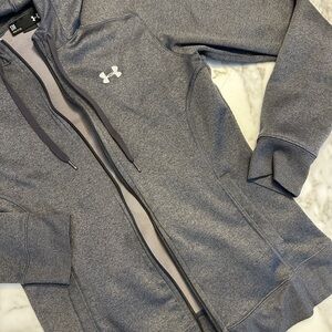 Under Armour Women's Charcoal grey Full-Zip Hoodie